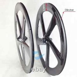 Carbon Wheels 65mm Depth 20.5mm Wide V / Disc Brake Road Bike Wheels Clincher