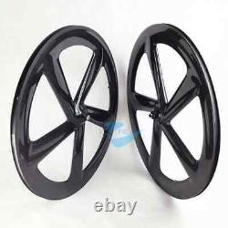 Carbon Wheels 65mm Depth 20.5mm Wide V / Disc Brake Road Bike Wheels Clincher