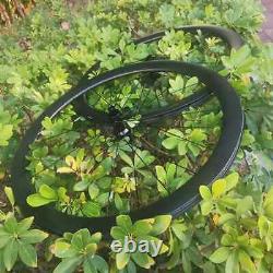 Carbon Wheels 700C 2830 35 40 45 55 60mm Road Bike Wheelset Center Lock