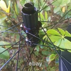 Carbon Wheels 700C 2830 35 40 45 55 60mm Road Bike Wheelset Center Lock
