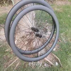 Carbon Wheels 700C 2830 35 40 45 55 60mm Road Bike Wheelset Center Lock