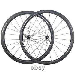 Carbon Wheels 700C 38/40/45/50/55/60 Depth Clincher Road Bike Wheelset UD Matte