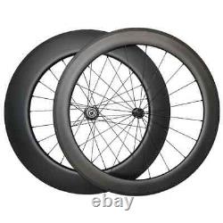 Carbon Wheels 700C 38/40/45/50/55/60 Depth Clincher Road Bike Wheelset UD Matte