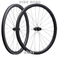 Carbon Wheels 700c 26mm Wide Road Bike Cycling Disc Brake Tubeless Wheelset