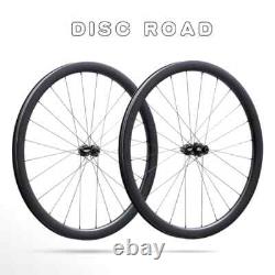 Carbon Wheels 700c 26mm Wide Road Bike Cycling Disc Brake Tubeless Wheelset