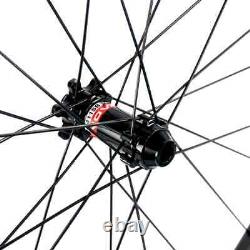 Carbon Wheels Clincher Disc Brake 40mm Depth 700C Cyclocross Road Bike Wheelset