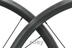 Carbon Wheels Clincher Tubeless road bicycle wheelset 700C race 30mm Rim matt