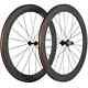 Carbon Wheels Depth 60mm Width 23mm Clincher Road Bike Wheelset 3k Matte