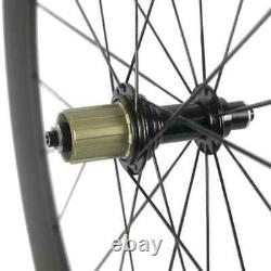 Carbon Wheels Depth 60mm Width 23mm Clincher Road Bike Wheelset 3k Matte