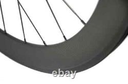 Carbon Wheels Depth 60mm Width 23mm Clincher Road Bike Wheelset 3k Matte