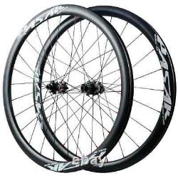 Carbon Wheels Disc Brake 700c Clincher Tubeless 12 Speed Road Bike Wheelset