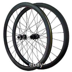 Carbon Wheels Disc Brake 700c Rim 6-blot Clincher Tubeless Road Bike Wheelset
