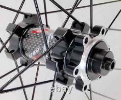 Carbon Wheels Disc Brake 700c Rim 6-blot Clincher Tubeless Road Bike Wheelset