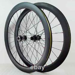 Carbon Wheels Disc Brake 700c Rim 6-blot Clincher Tubeless Road Bike Wheelset