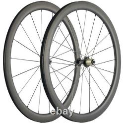 Carbon Wheels Road Bike 45mm Clincher Shimano Hub 700C Wheel 25mm Wide U shape
