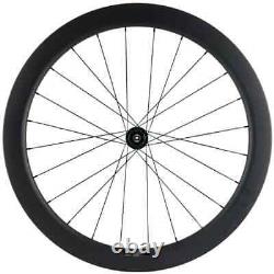 Carbon Wheels Road Bike 6 Bolts/Centerlock Disc Brake Wheelset 25mm Width