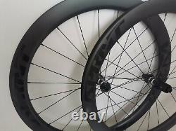 Carbon Wheels Road Bike Tubeless Wheelset 50mm Depth UD Matte DT350 Disc hub