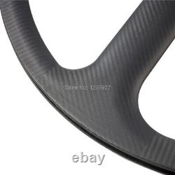 Carbon Wheels Tubular/Clincher 3 Spoke Rim Depth 38mm Road Bike Wheelset