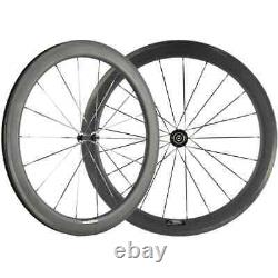 Carbon Wheelset 55mm Clincher Wheels with R13 Hub Road Bike Wheel 25mm Width