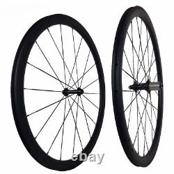 Carbon Wheelset 700C UD 23/25mm Width 38mm Depth Clincher Tubeless Tubular