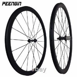 Carbon Wheelset 700C UD 23/25mm Width 38mm Depth Clincher Tubeless Tubular