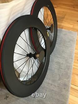 Carbon Wheelset 88mm Depth 23mm Road Bike Clincher Carbon Wheels UD Matte Finish