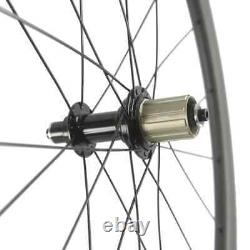 Carbon Wheelset Clincher 25mm Width U Shape Road Bike Wheels 700C with R13 Hub