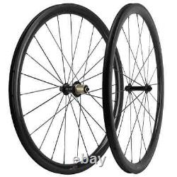 Carbon Wheelset Depth 38mm Width 25mm Road Bicycle Wheels Clincher UD Glossy