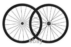 Carbon Wheelset Depth 38mm Width 25mm Road Bicycle Wheels Clincher UD Glossy