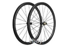 Carbon Wheelset Depth 38mm Width 25mm Road Bicycle Wheels Clincher UD Glossy