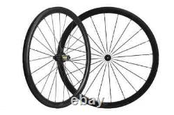 Carbon Wheelset Depth 38mm Width 25mm Road Bicycle Wheels Clincher UD Glossy