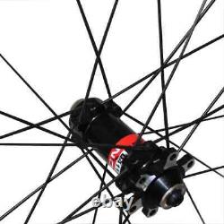 Carbon Wheelset Disc Brake 700C Cyclocross Bike Wheels Clincher Tubular