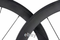 Carbon Wheelset Racing Bicycle Clincher Road Bike Wheels Depth 50mm Width 23mm