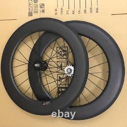 Carbon Wheelset Rim Height 88Mm 700C Road Wheel Fixie Front And Rear Set Tubular