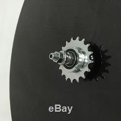 Carbon disc wheel 700C clincher carbon bike wheel road/track compatible wheel