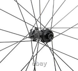 Center Lock Disc Brake Road Bike Wheels Carbon Clincher Tubeless 700C 55mm rims