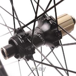 Ceramic Bearings 700C 51mm Carbon Wheels Disc Brake Road Bike Wheelset Clincher