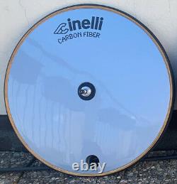 Cinelli Carbon Fiber road disc wheel Laser blue Vintage no track 700C 28