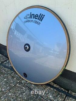 Cinelli Carbon Fiber road disc wheel Laser blue Vintage no track 700C 28