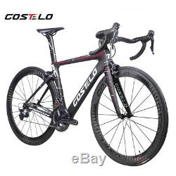 Costelo Speedcoupe road bicycle carbon complete bike wheels shimano R8000 group