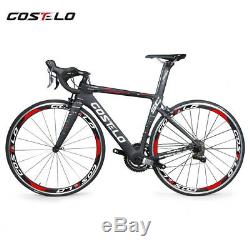 Costelo Speedcoupe road bicycle carbon fiber complete bike wheels shimano group
