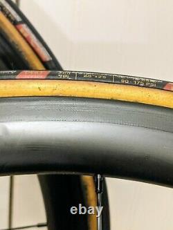 Custom 40mm BTLOS Bitex Lightweight Carbon Aero Road Wheels 11s + 25mm tires