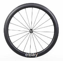 DT 50mm Carbon Clincher Wheel Novatec Front Rear Rim 700C UD Matt Road Bike 25mm