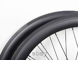 DT Swiss 350 Sapim Carbon Wheelset 50mm Clincher Tubeless UD Matt Road Bike 700C