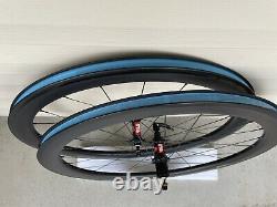 DT Swiss Carbon Clincher Road Bike Wheels (Novatec Rims). Rim Brake. 11S/Shimano