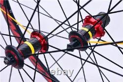 Depth 40/50mm 700C Road Bike Wheelset Carbon Hub Ultra Light Bicycle Wheels