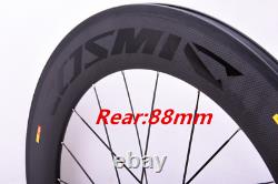 Depth 60 / 88mm Carbon Fiber Road Bike Wheelset 700C City Bicycle Wheels Tubular