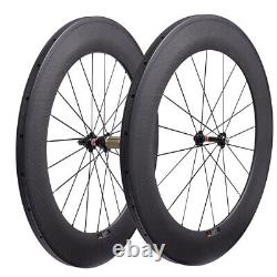 Depth 88mm Bicycle Wheelset Tubular Rim Brake Road Bike Carbon Wheels Tubular