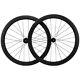 Disc Brake 700c Clincher 50mm Carbon Wheelset Thru Axle Road Bicycle Wheels