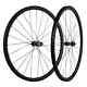 Disc Brake Carbon Bicycle Wheels Road Bike 30mm Depth Without Braking Surface